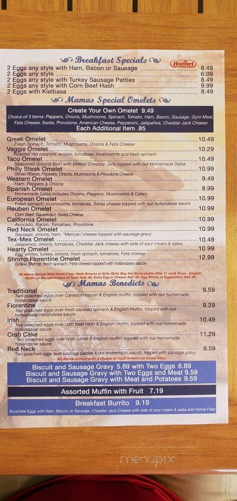 Mamas Kitchen - Seminole, FL menu_pic