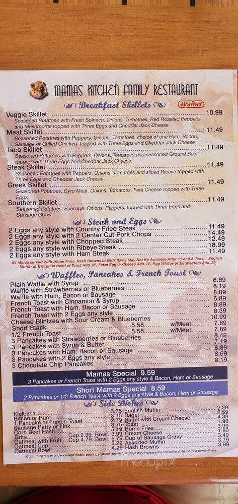 Mamas Kitchen - Seminole, FL menu_pic
