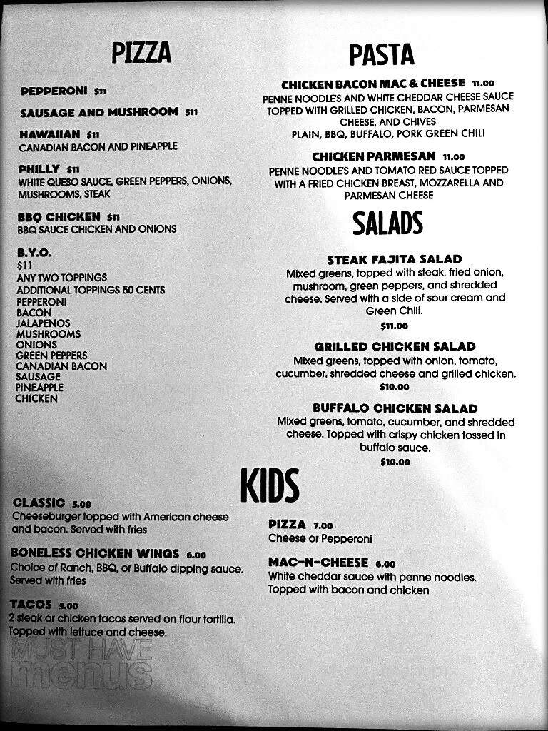 Maximillian's - Mount Calvary, WI menu_pic
