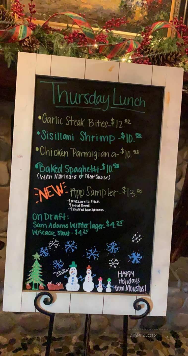Moustos Pasta & Grill - Dyersburg, TN menu_pic