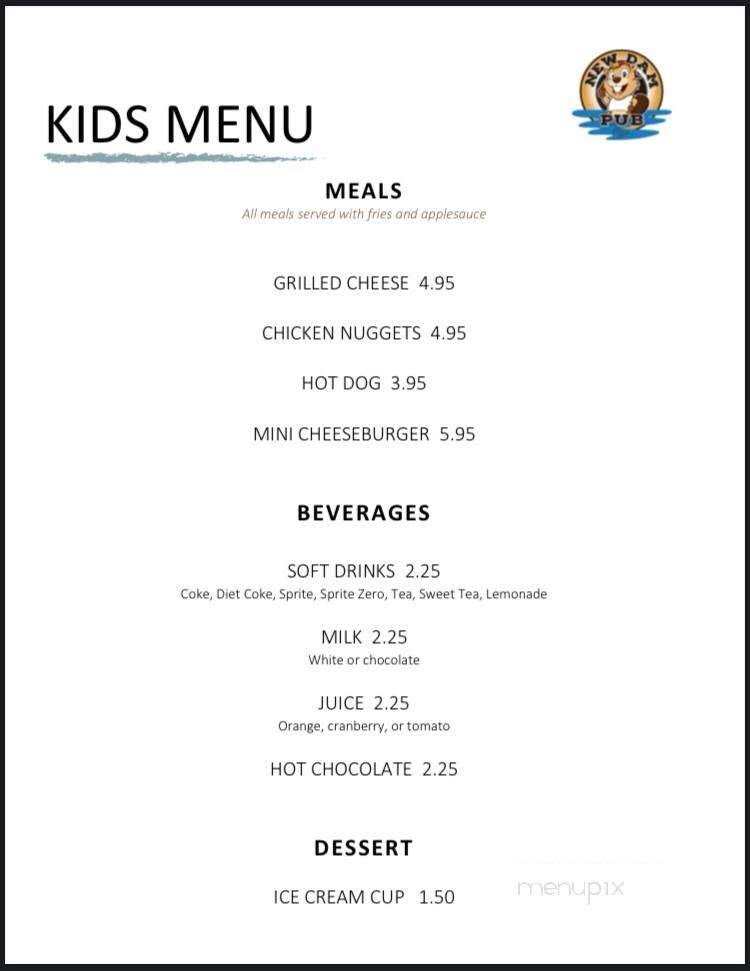 New Dam Pub - Hebron, OH menu_pic