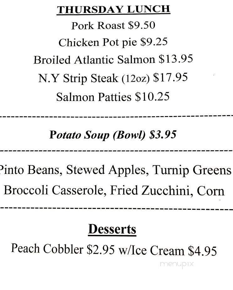 Stacy's Restaurant - Denver, NC menu_pic