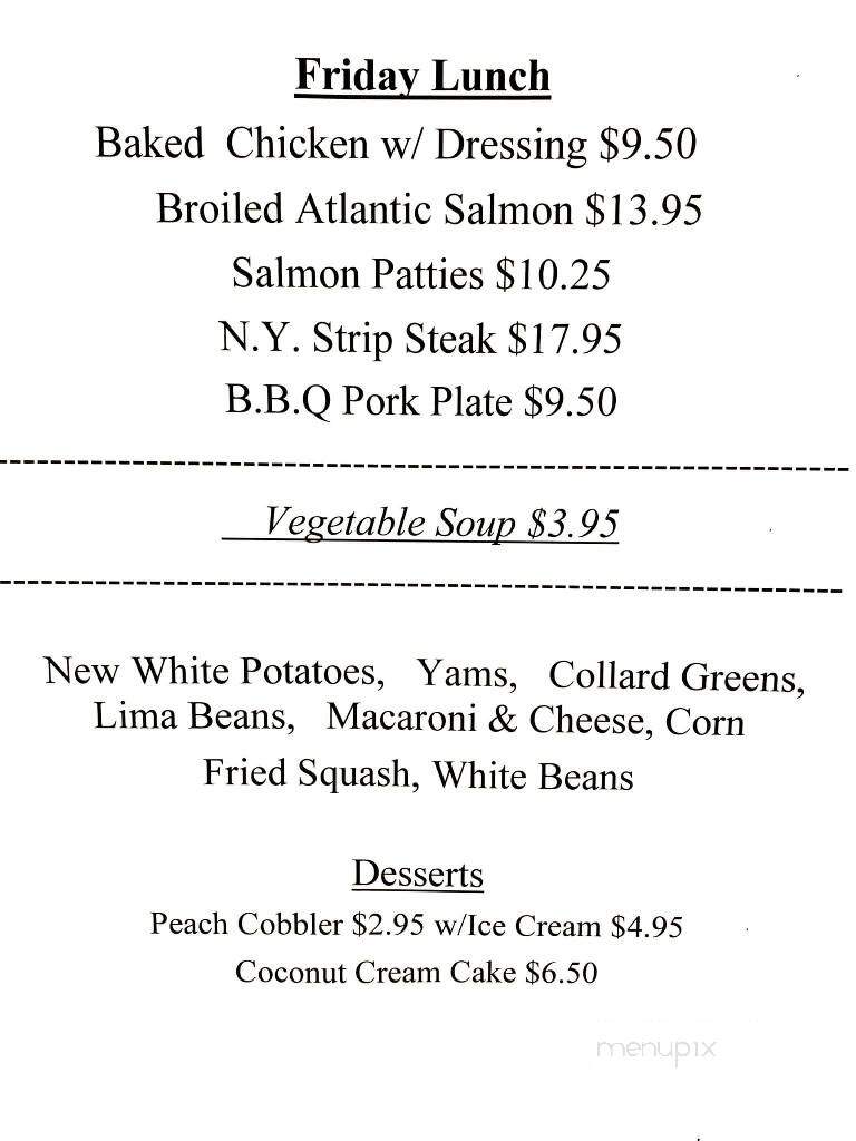 Stacy's Restaurant - Denver, NC menu_pic