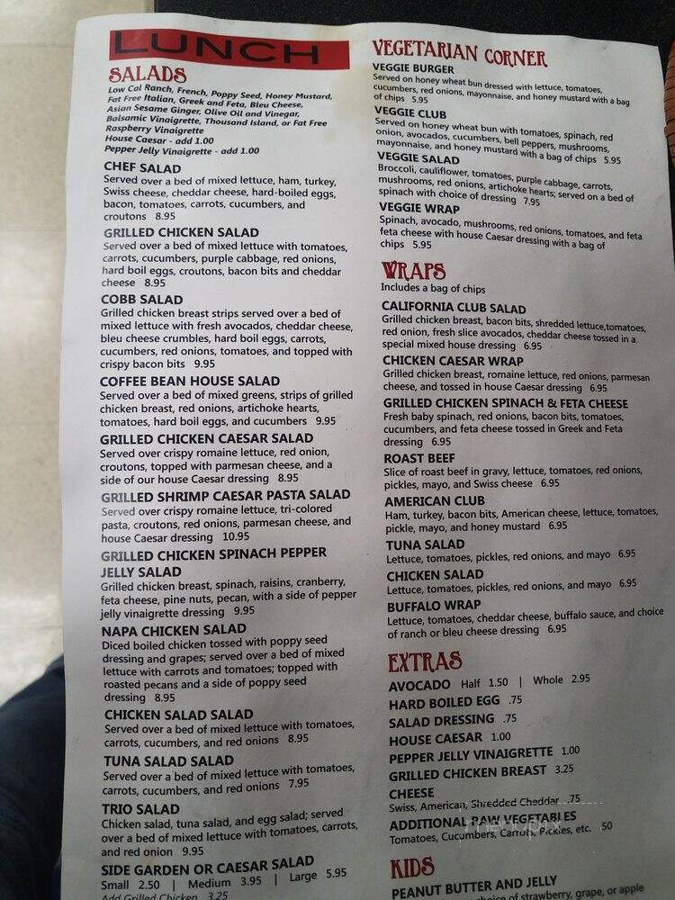 John & Anna's Coffee Bean Cafe & Catering - Baton Rouge, LA menu_pic