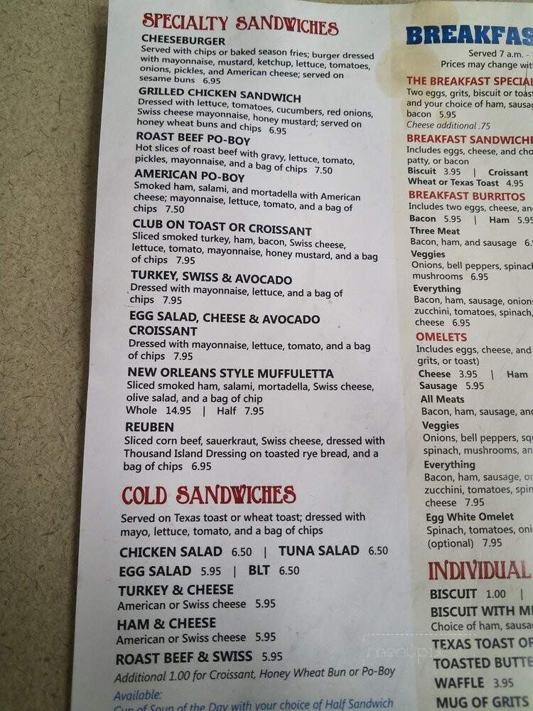 John & Anna's Coffee Bean Cafe & Catering - Baton Rouge, LA menu_pic