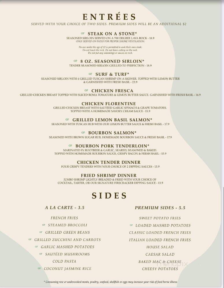Twisted Grape - Cameron, NC menu_pic
