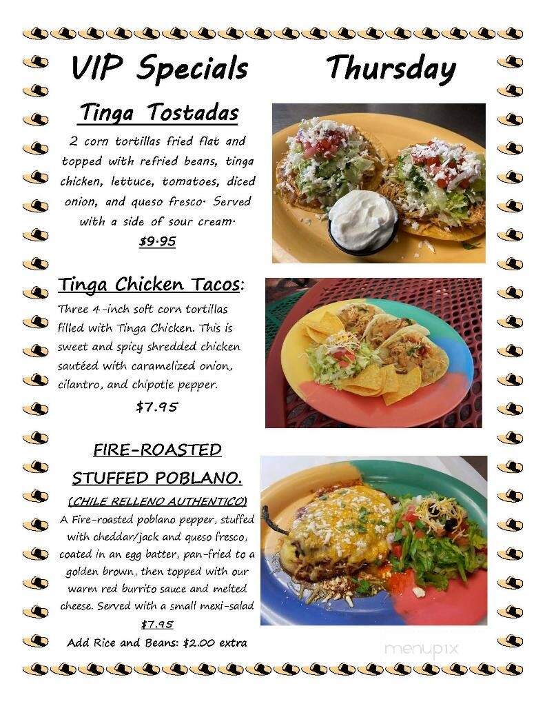 VIP Mexican American Cuisine - Indian Rocks Beach, FL menu_pic