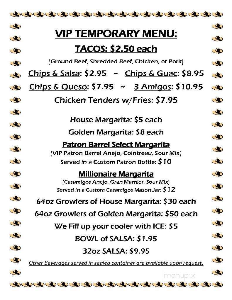 VIP Mexican American Cuisine - Indian Rocks Beach, FL menu_pic