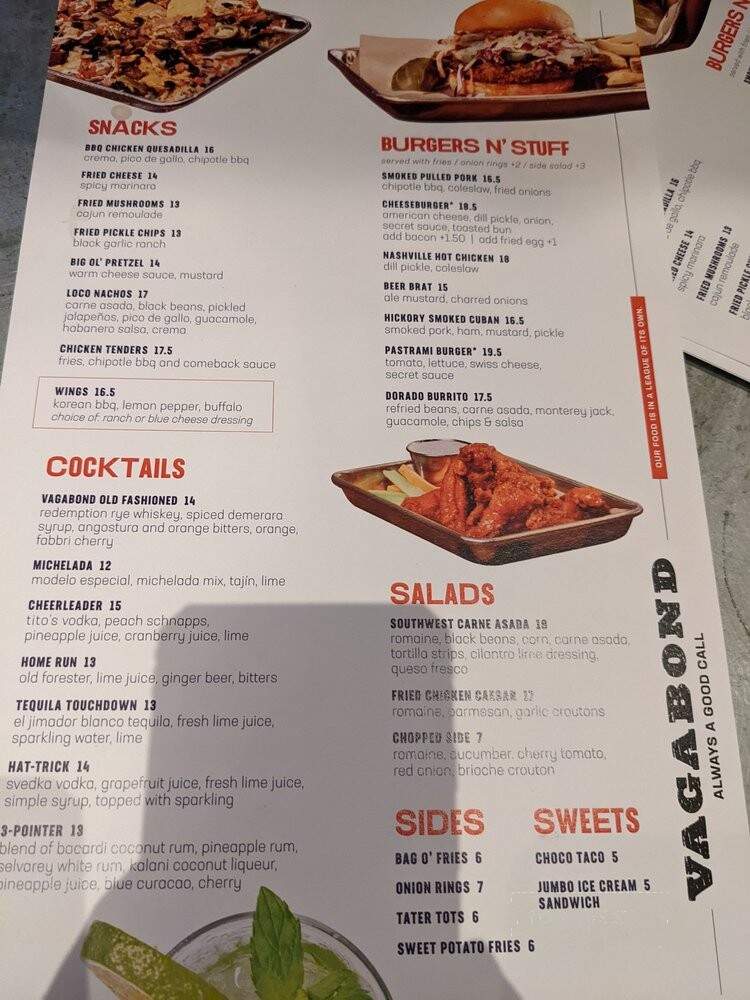 Vagabond DRINK + PLAY + EAT - Las Vegas, NV menu_pic