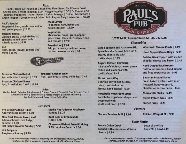 Paul's Pub - Johannesburg, MI