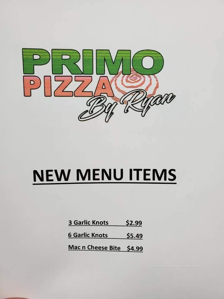Primo Pizza By Ryan - Windsor, PA