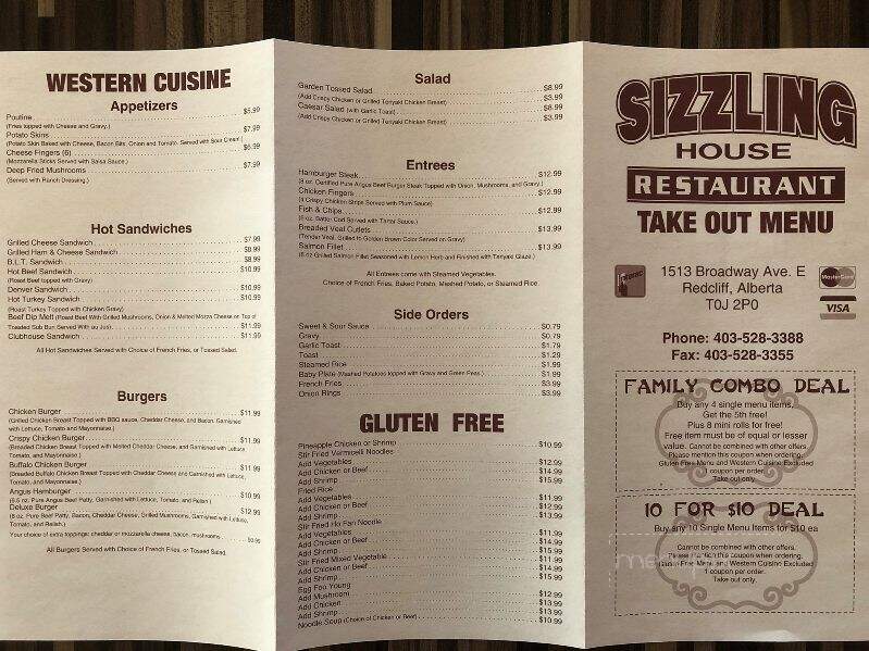 Sizzling House Restaurant - Redcliff, AB