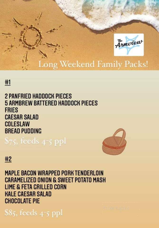 Armview Restaurant & Lounge - Halifax, NS menu_pic