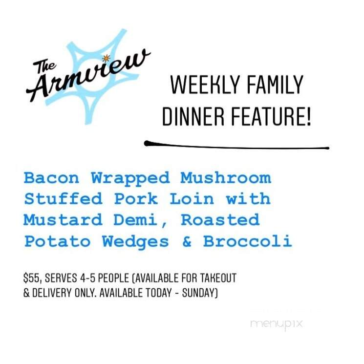 Armview Restaurant & Lounge - Halifax, NS menu_pic