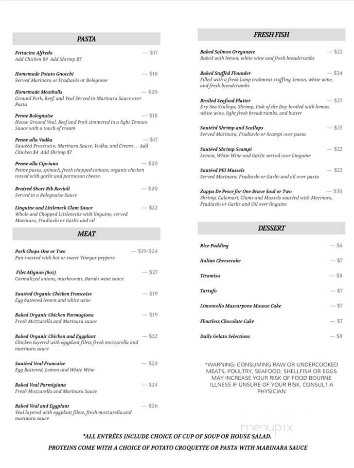Cipriano Cucina and Bar - Bradenton, FL menu_pic