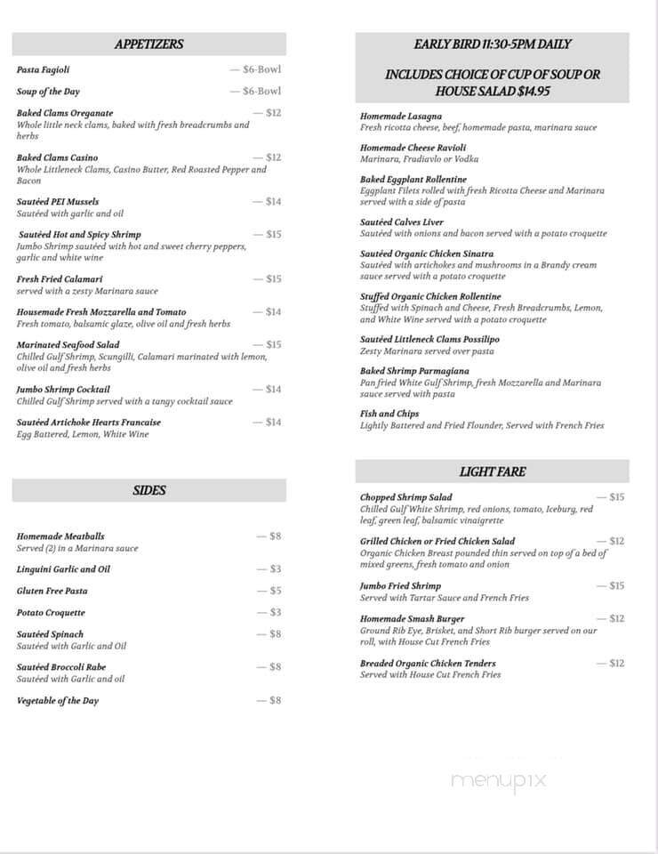 Cipriano Cucina and Bar - Bradenton, FL menu_pic