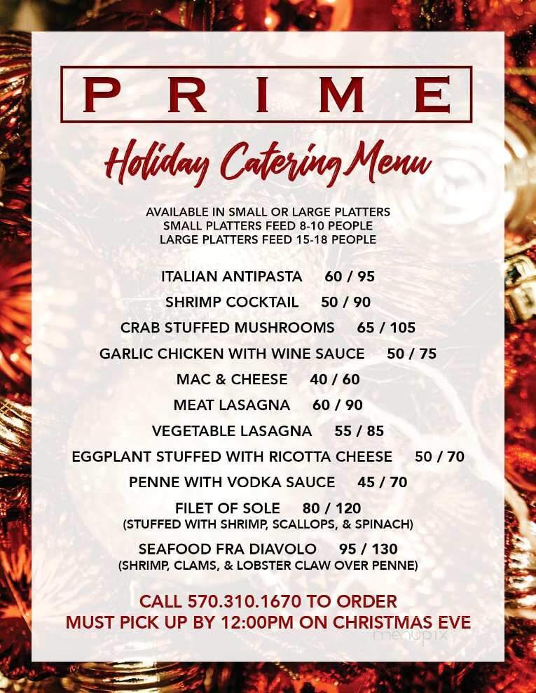 Prime At City Market - Dallas, PA menu_pic