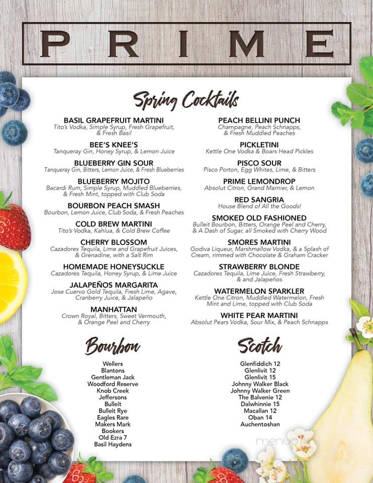 Prime At City Market - Dallas, PA menu_pic