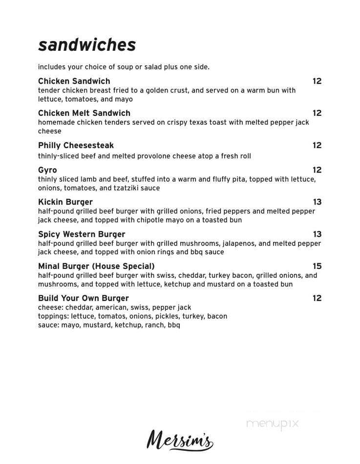 Mersim's - Waterloo, IA menu_pic