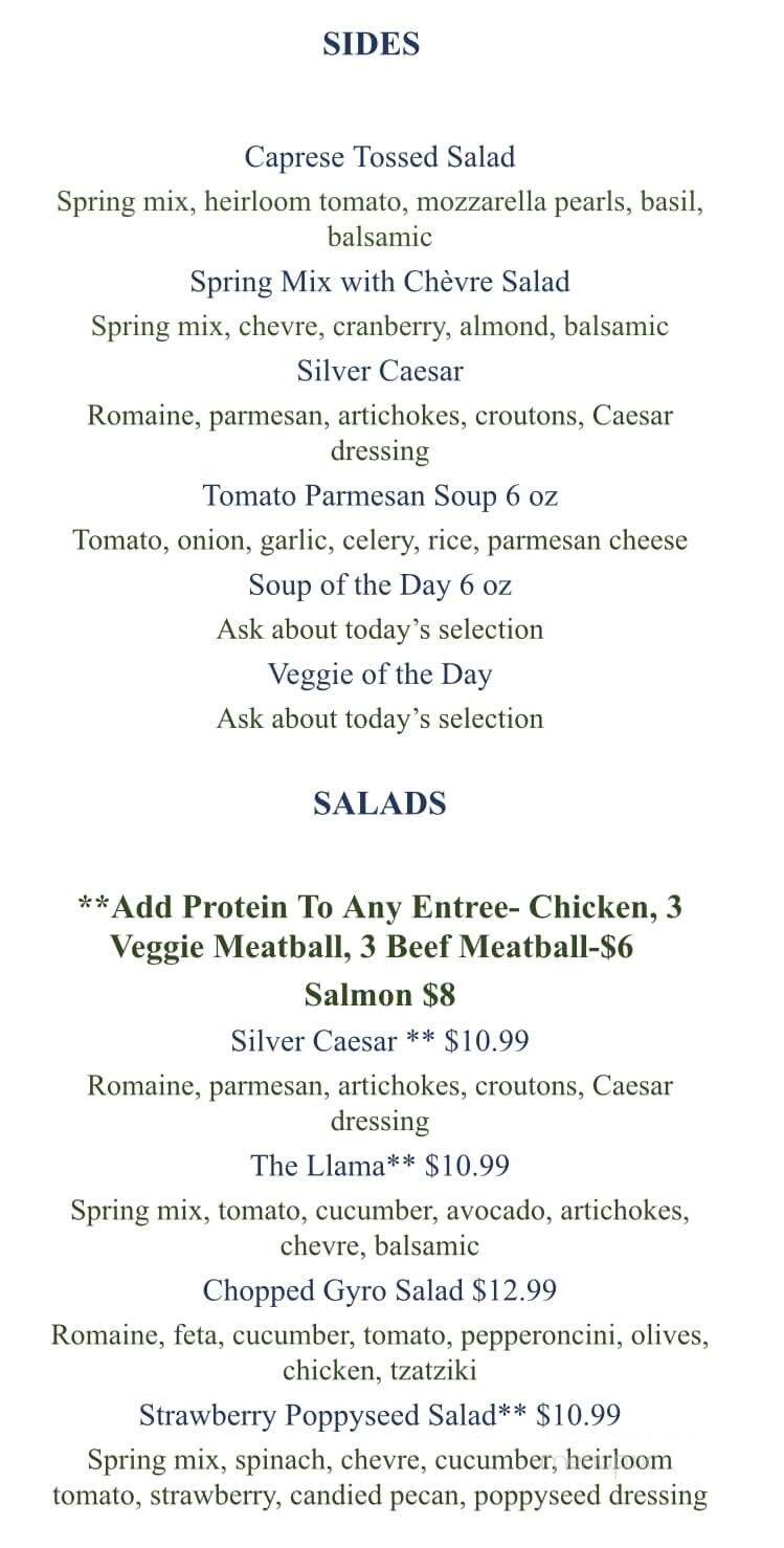 Silver Llama Market & Eatery - Leadville, CO menu_pic