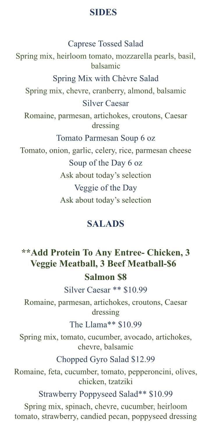 Silver Llama Market & Eatery - Leadville, CO menu_pic