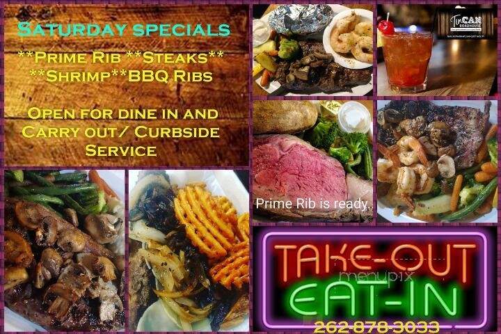 Tin Cup Saloon - Union Grove, WI menu_pic