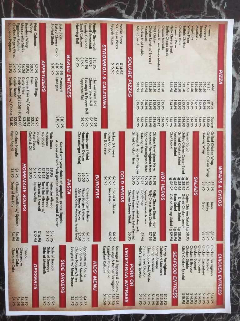 Napoles Pizzeria - Archbald, PA menu_pic