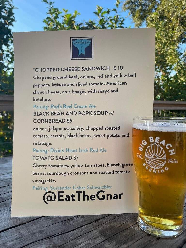 Big Beach Brewing - Gulf Shores, AL menu_pic