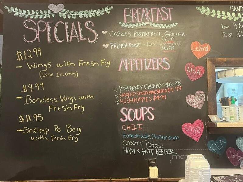 Casey's Restaurant & Lounge - Oil City, PA menu_pic