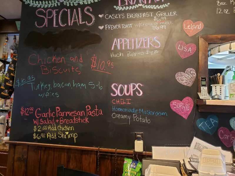 Casey's Restaurant & Lounge - Oil City, PA menu_pic