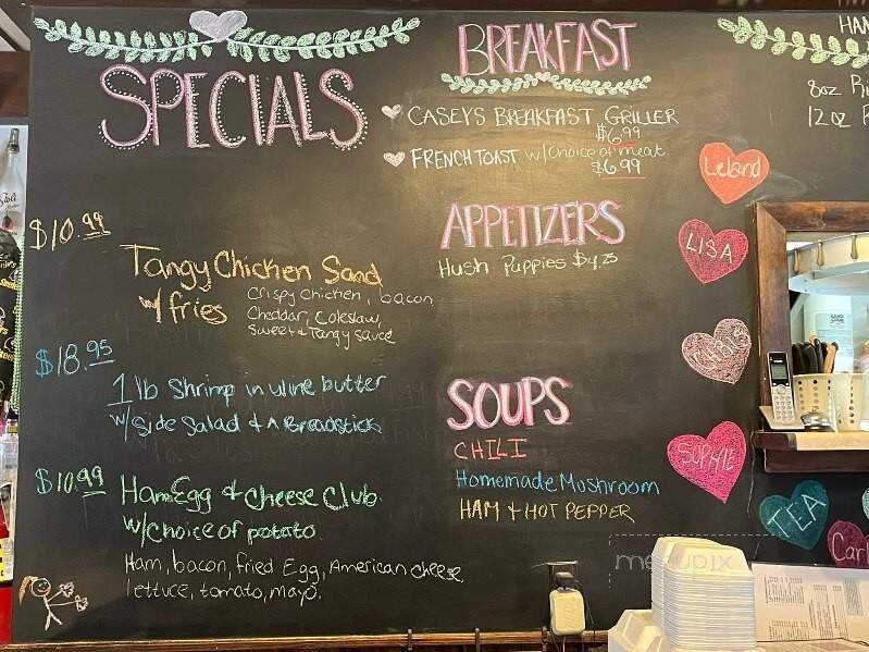 Casey's Restaurant & Lounge - Oil City, PA menu_pic
