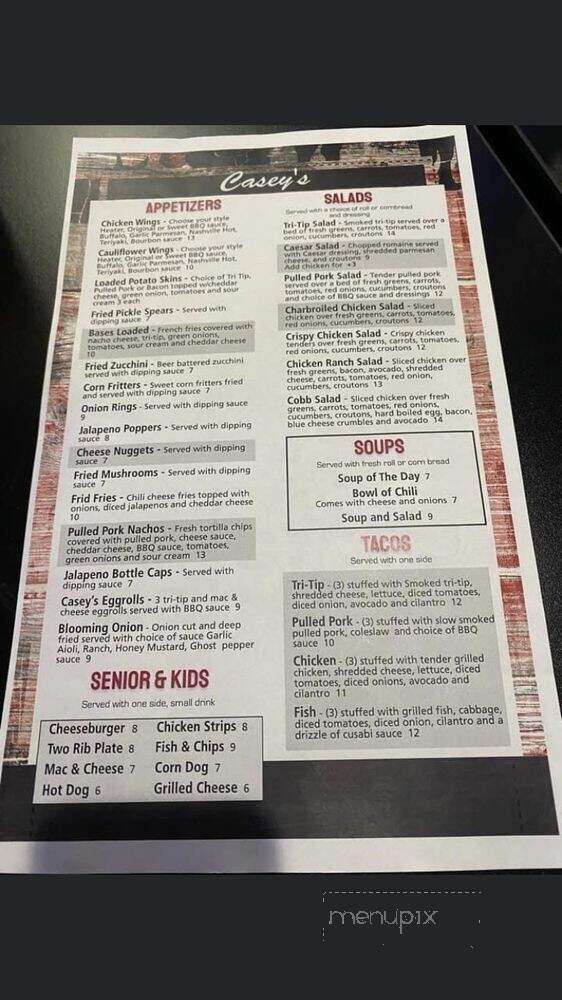 Casey's Steaks Barbecue - Ridgecrest, CA menu_pic