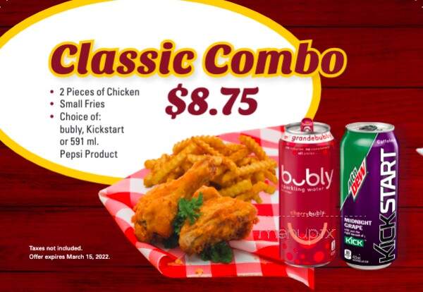Chicken Delight - Beausejour, MB menu_pic