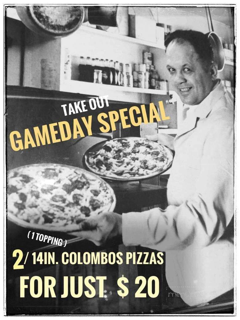 Jimmy Colombo's Restaurant - Parkersburg, WV menu_pic