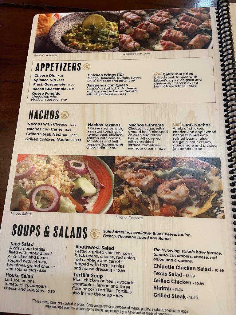 Mi Carreta Mexican Grill - South Boston, VA menu_pic