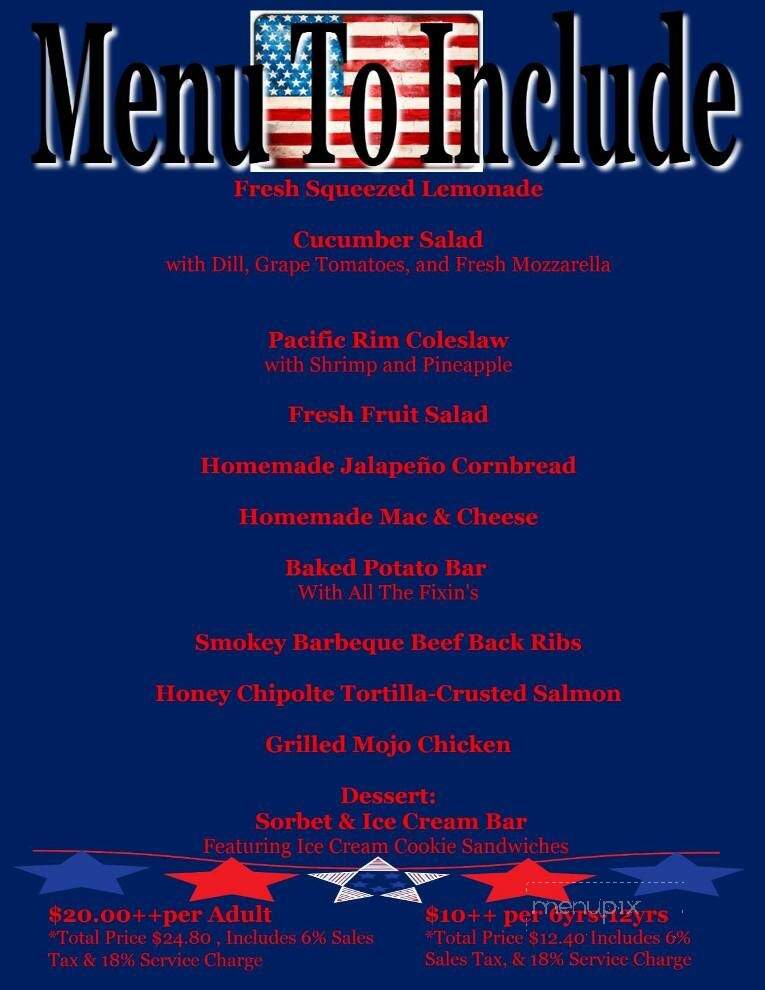 Paseo Tiki Bar - Fort Myers, FL menu_pic