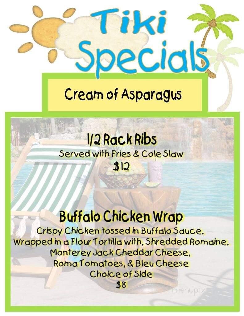 Paseo Tiki Bar - Fort Myers, FL menu_pic