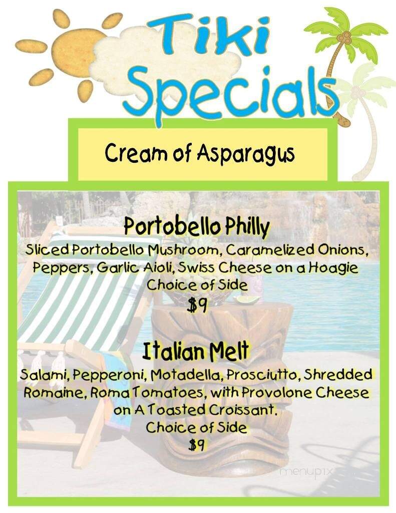 Paseo Tiki Bar - Fort Myers, FL menu_pic