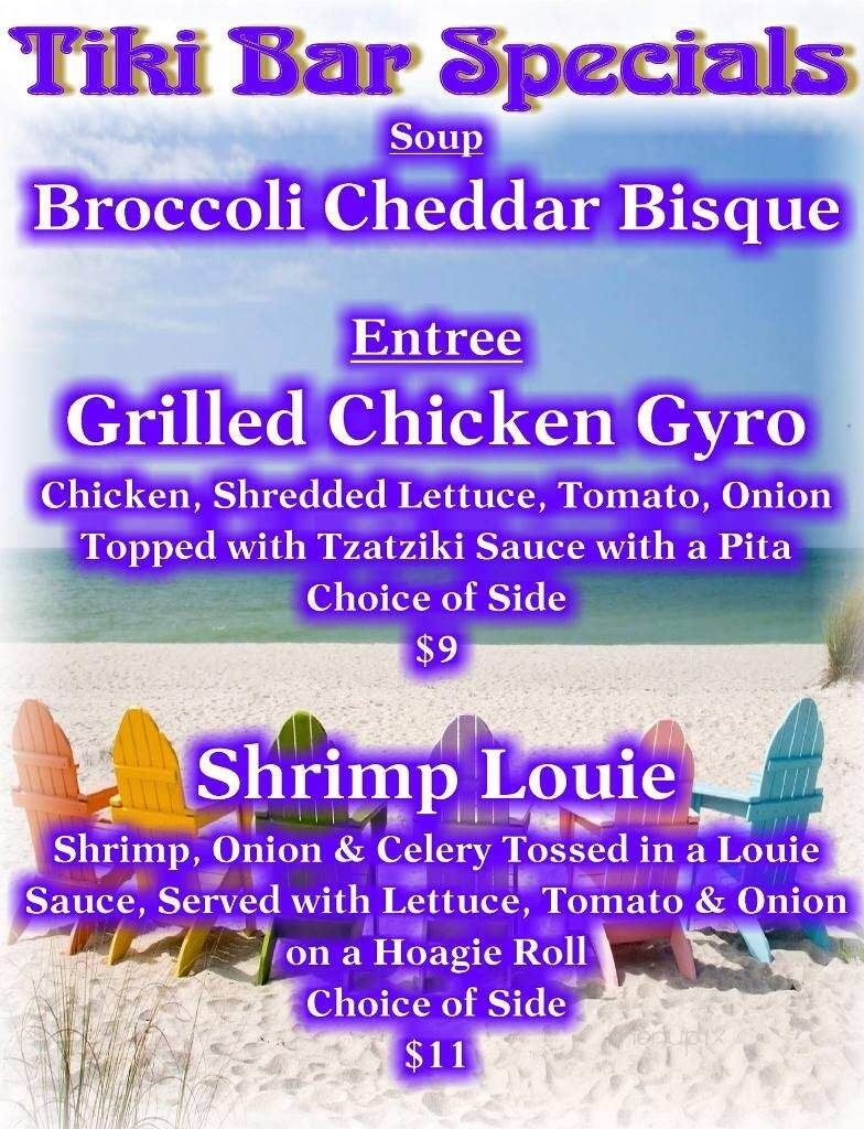 Paseo Tiki Bar - Fort Myers, FL menu_pic