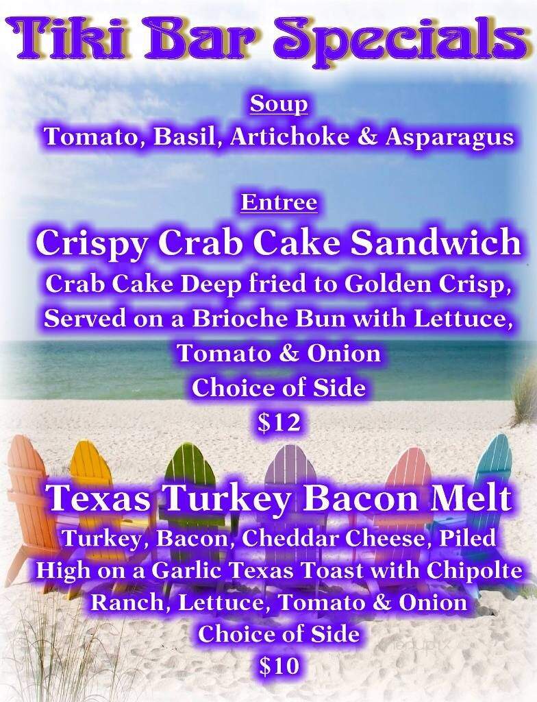 Paseo Tiki Bar - Fort Myers, FL menu_pic