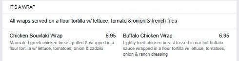 Theo's Italian & Family - Jonesville, NC menu_pic
