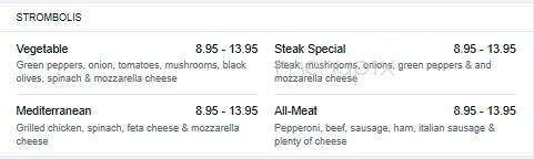 Theo's Italian & Family - Jonesville, NC menu_pic
