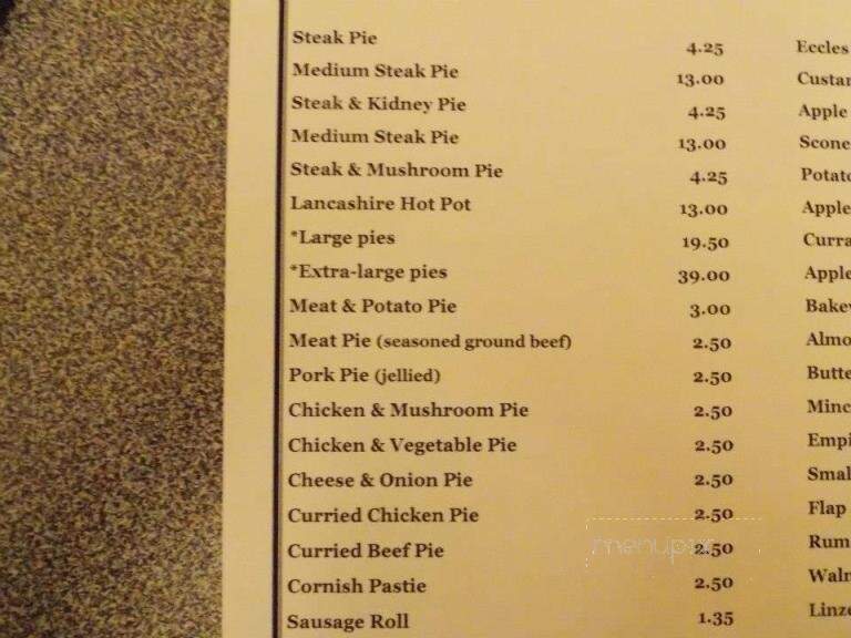Preston Pies - St Catharines, ON menu_pic