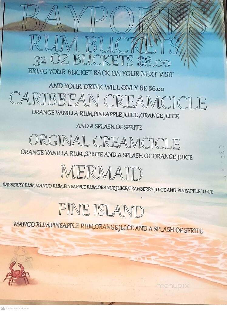 Bayport Inn - Weeki Wachee, FL menu_pic