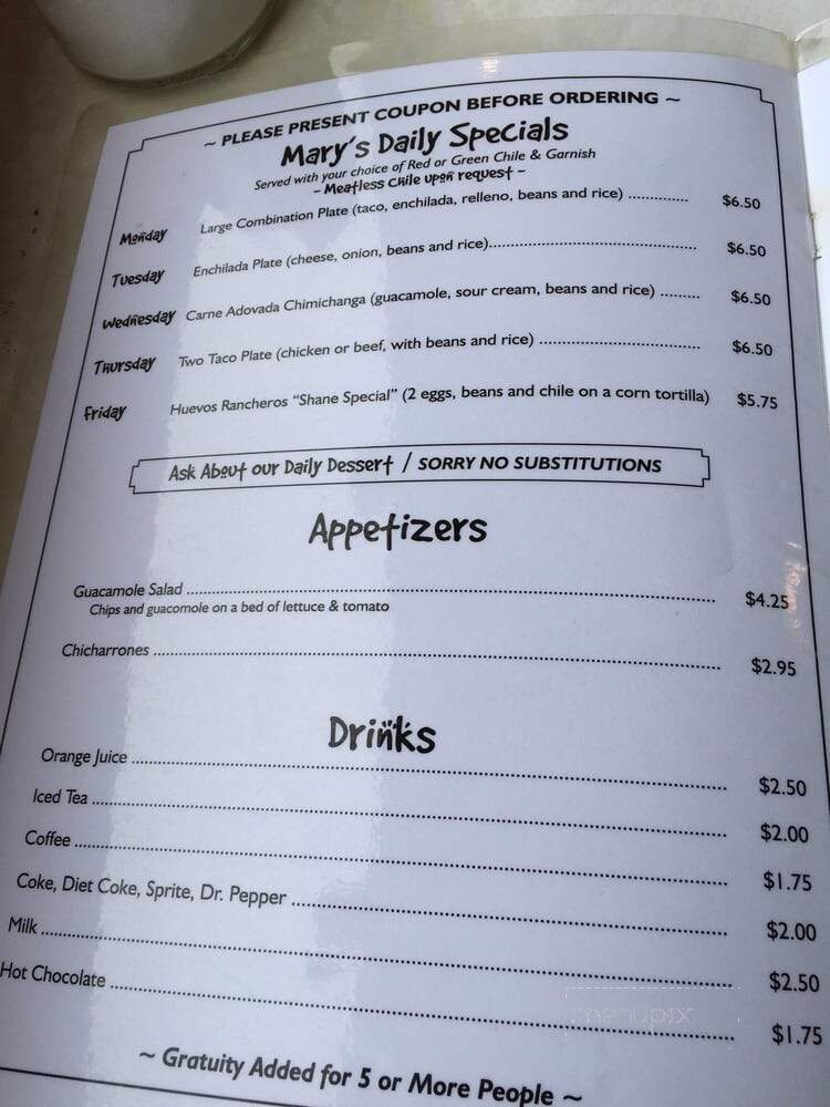 Mary's & Tito's Cafe - Albuquerque, NM