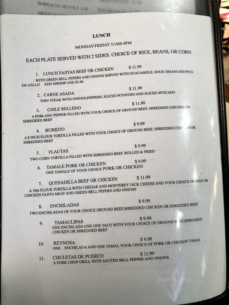 Mama Lety Authentic Mexican Restaurant - Oklahoma City, OK menu_pic