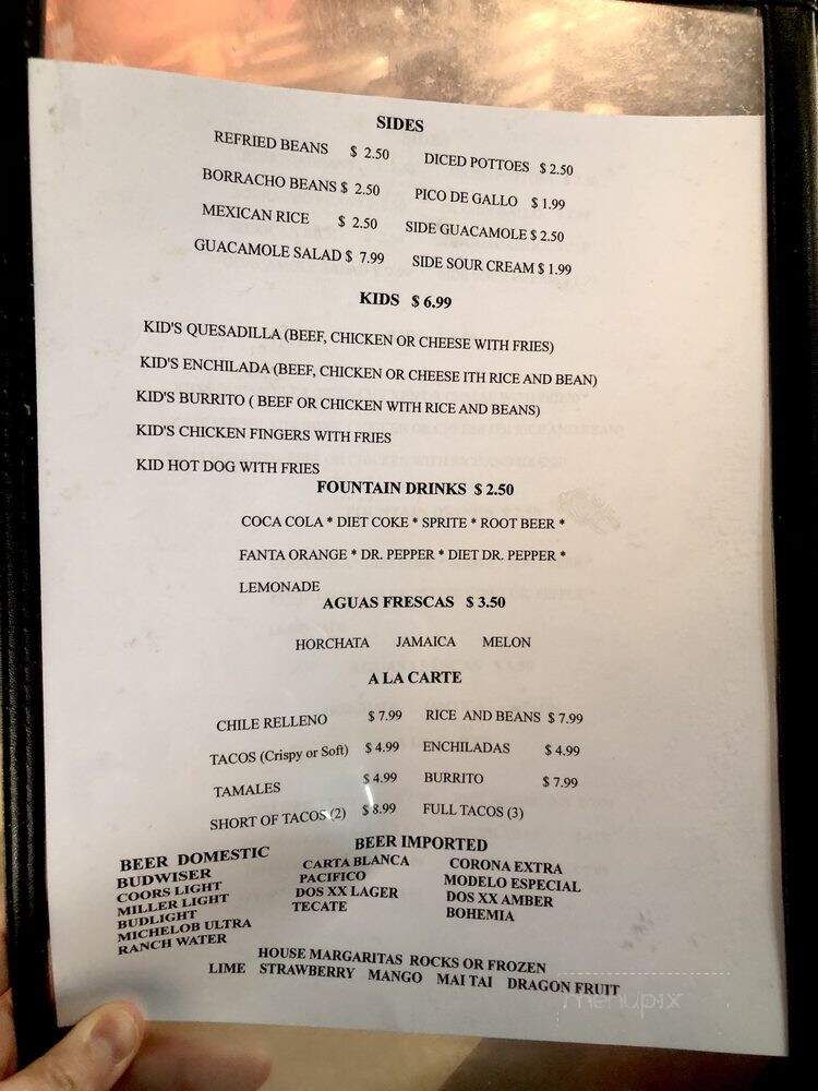 Mama Lety Authentic Mexican Restaurant - Oklahoma City, OK menu_pic
