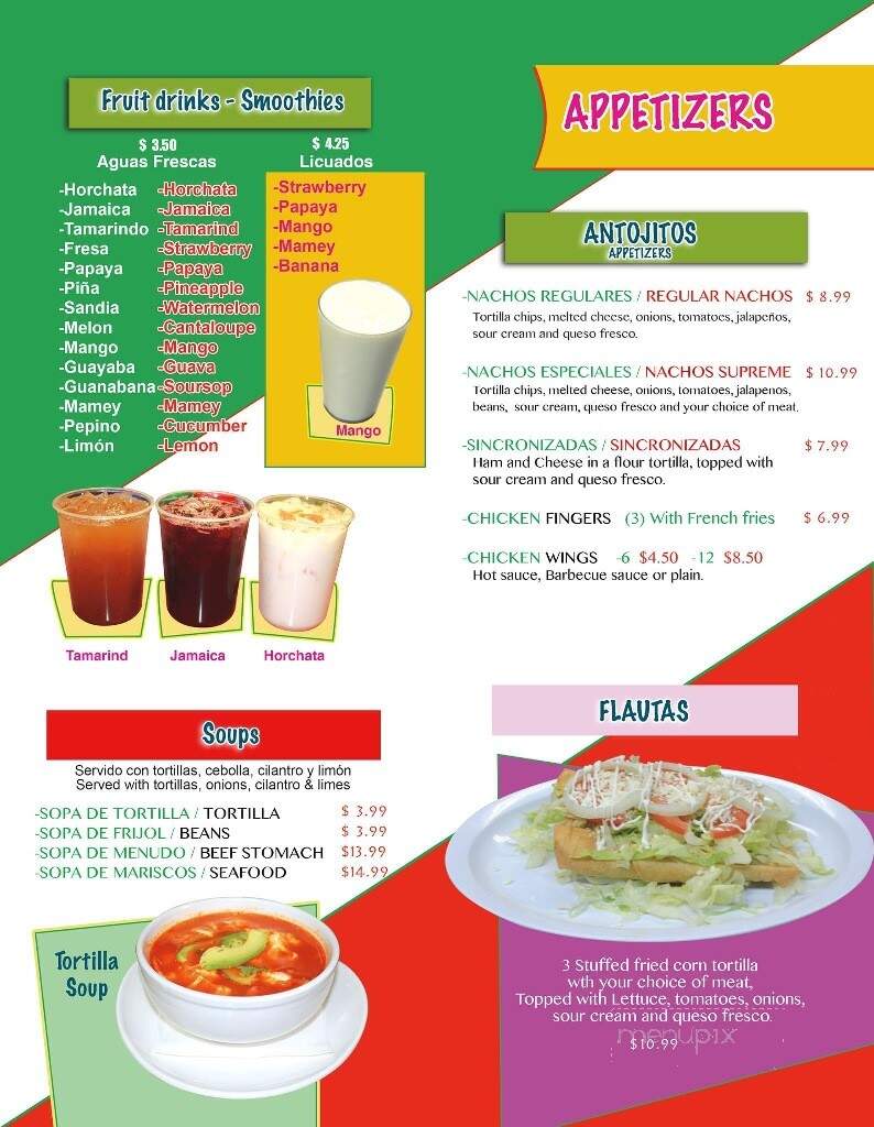 Tijuana Tacos - Perkasie, PA menu_pic