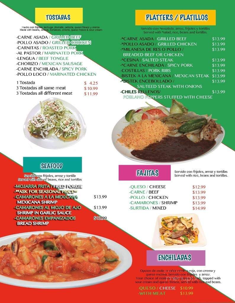Tijuana Tacos - Perkasie, PA menu_pic