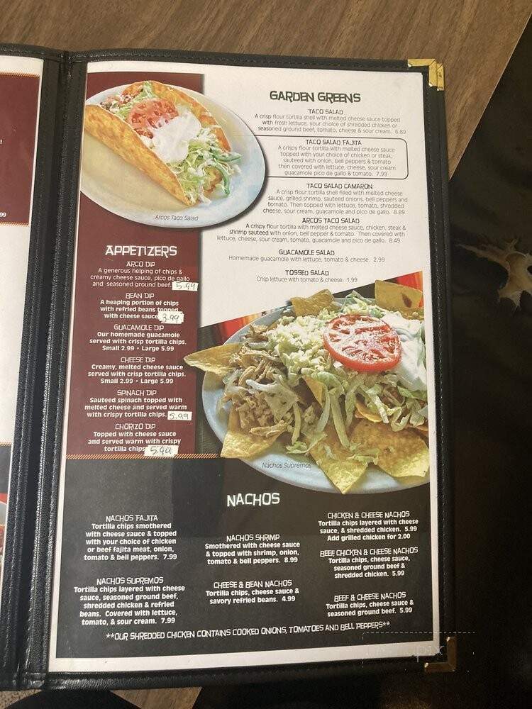 Los Arcos Mexican Restaurant - Bristow, OK menu_pic